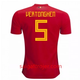 Belgien Fodboldtrøjer Vertonghen 5 Hjemmebanesæt VM 2018